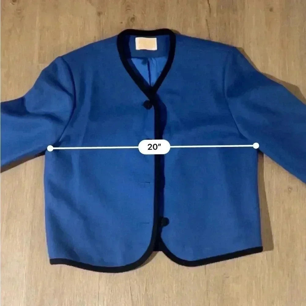 Pendleton vintage jacket - 100% wool made in the USA - blue and black - size 12 - Picture 12 of 13